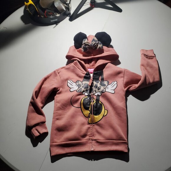 Disney Junior Minnie Mouse Hoodie Jacket Sz 5 - Picture 2 of 16